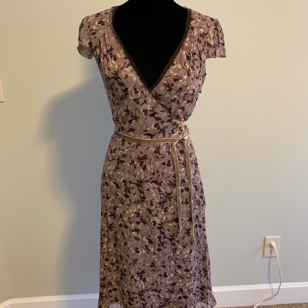 Tahari Amaretto Floral Dress - NEW